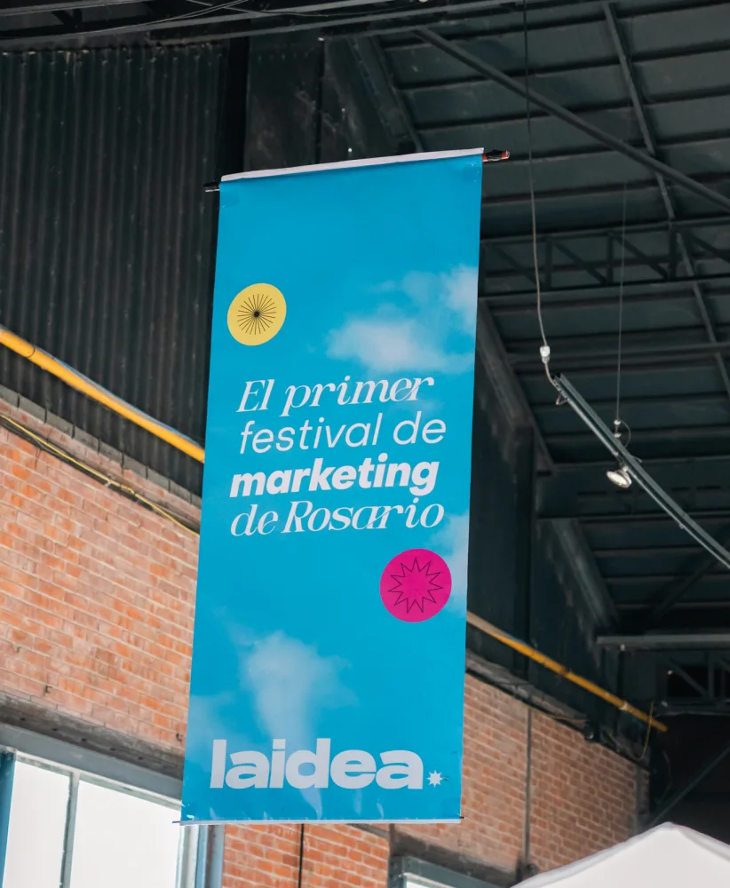 Banner del primer festival de marketing de Rosario, por laidea